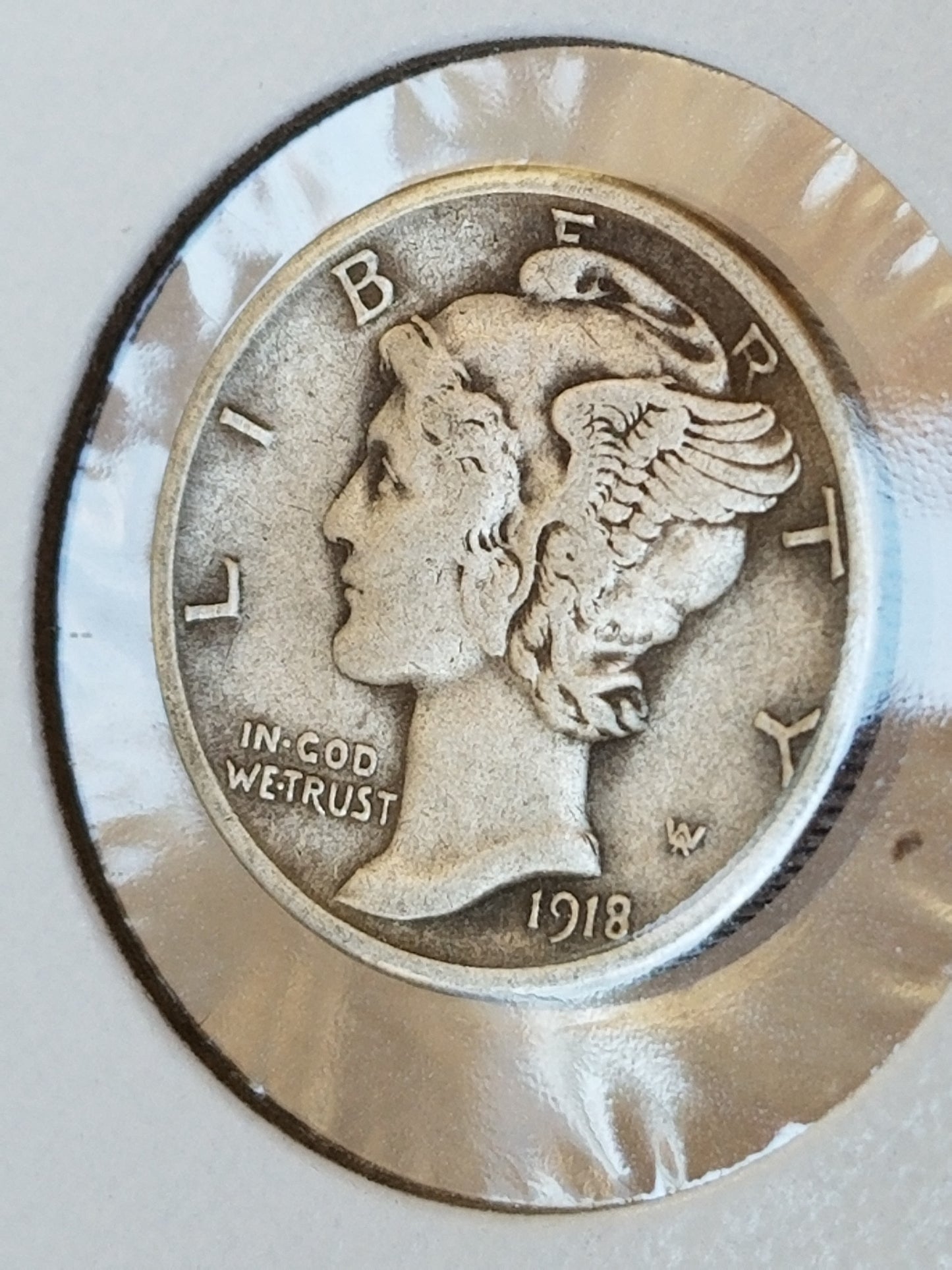 1918 D Silver Mercury Dime