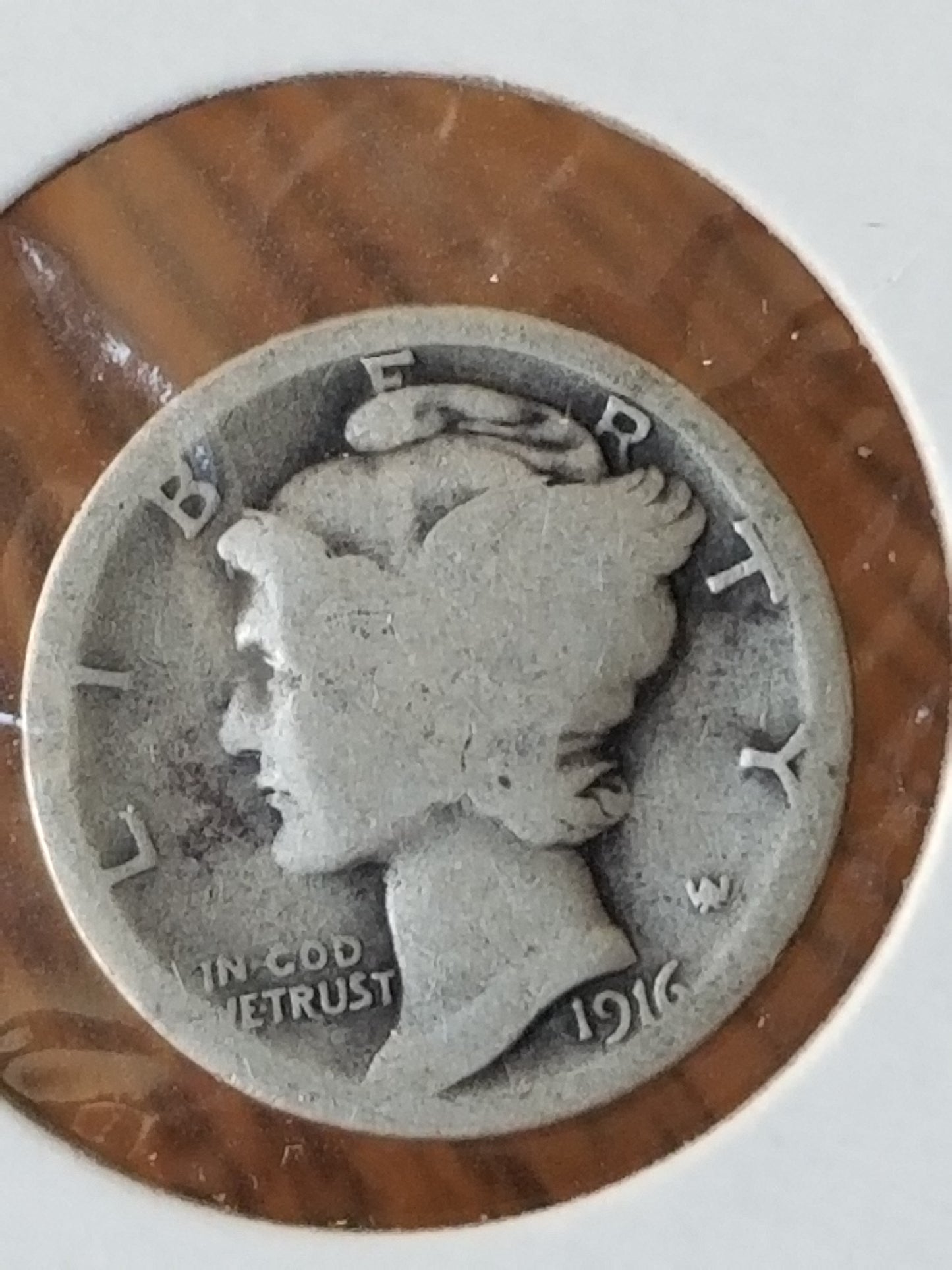 1916 S Silver Mercury Dime