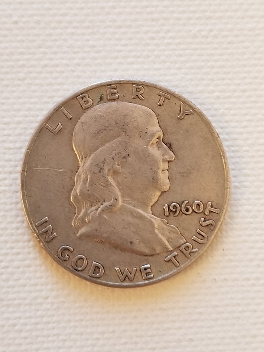 1960 D Silver Franklin Half Dollar
