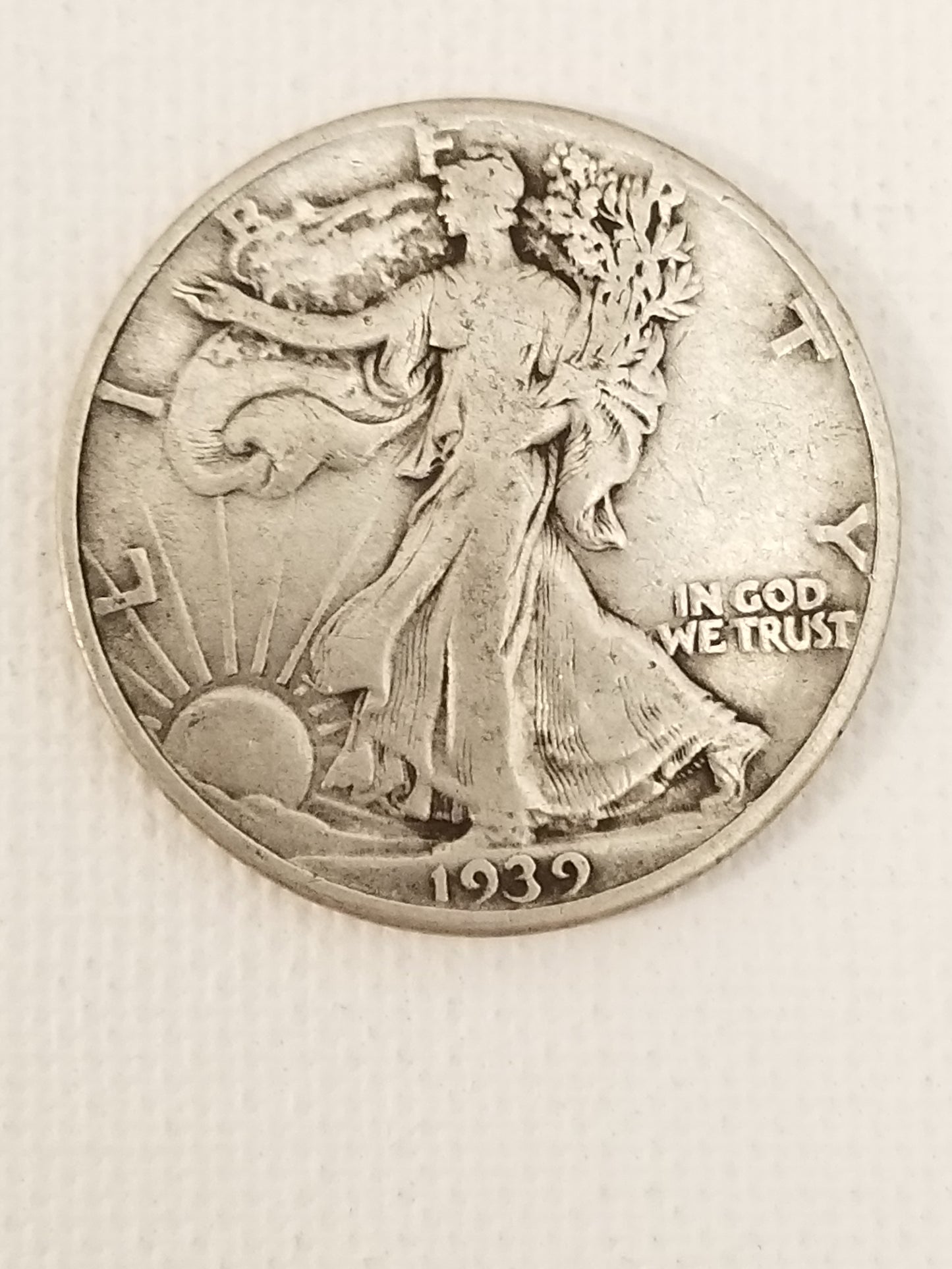1939 Standing / Walking  Liberty Silver Half Dollar Coin